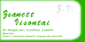 zsanett visontai business card